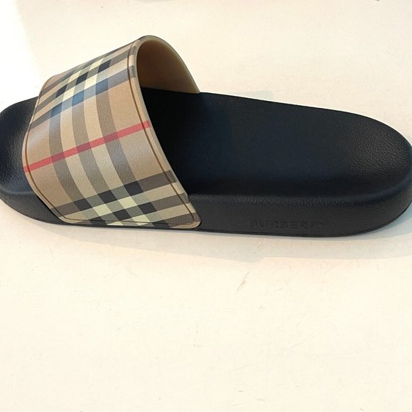 Burberry Woman\'s Furley Rubber Slide Sandal Shoes, Multiple Size eu 40 main image 6